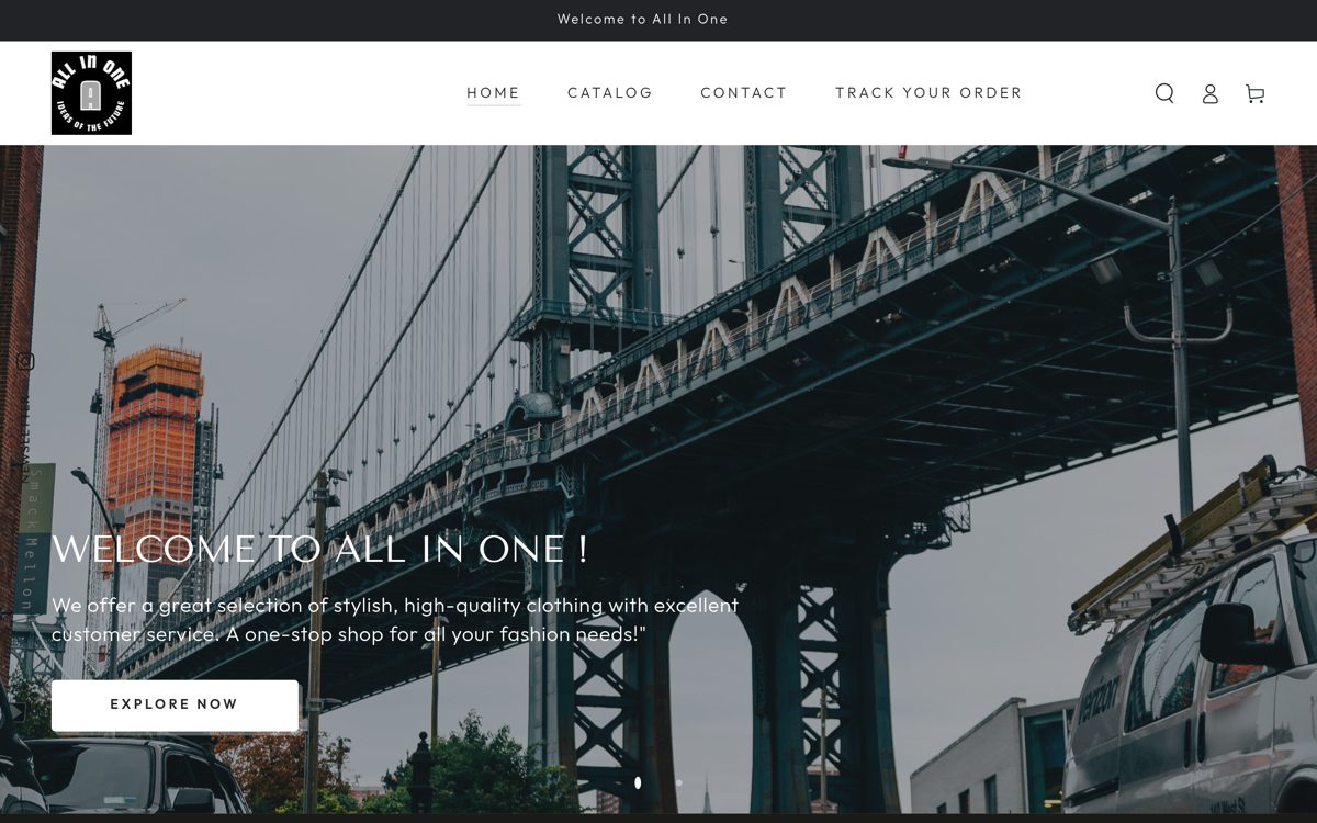 All Nonean Shopify store preview