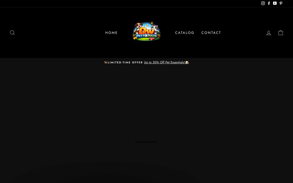DW Pet Products Shopify store preview
